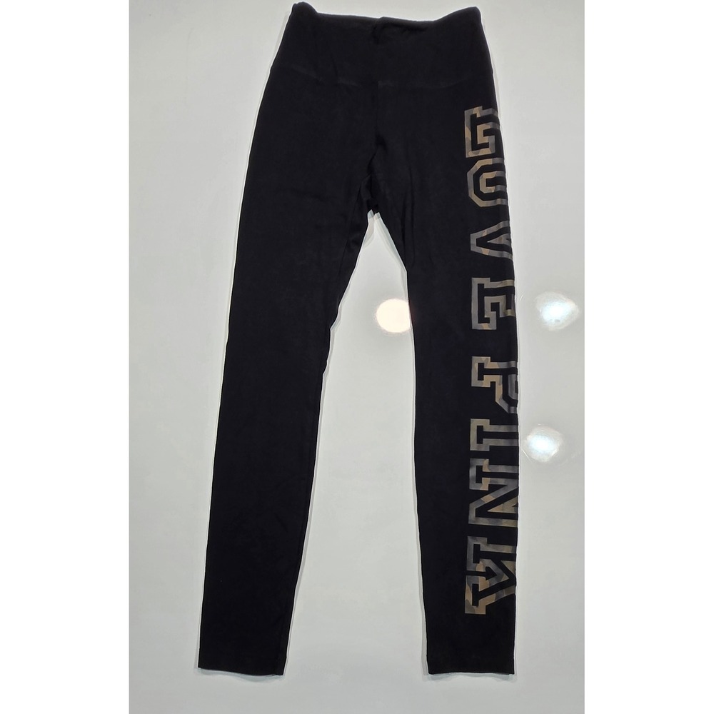 Victoria's Secret PINK Leggings High Waist Black Camo Print‎ Athleisure